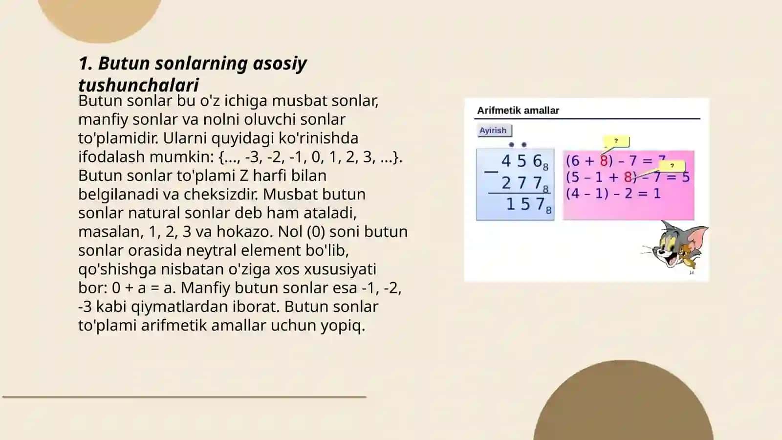 Nomanfiy butun sonlar ustida arifmetik amallarni o'rgatish metodikasi 3