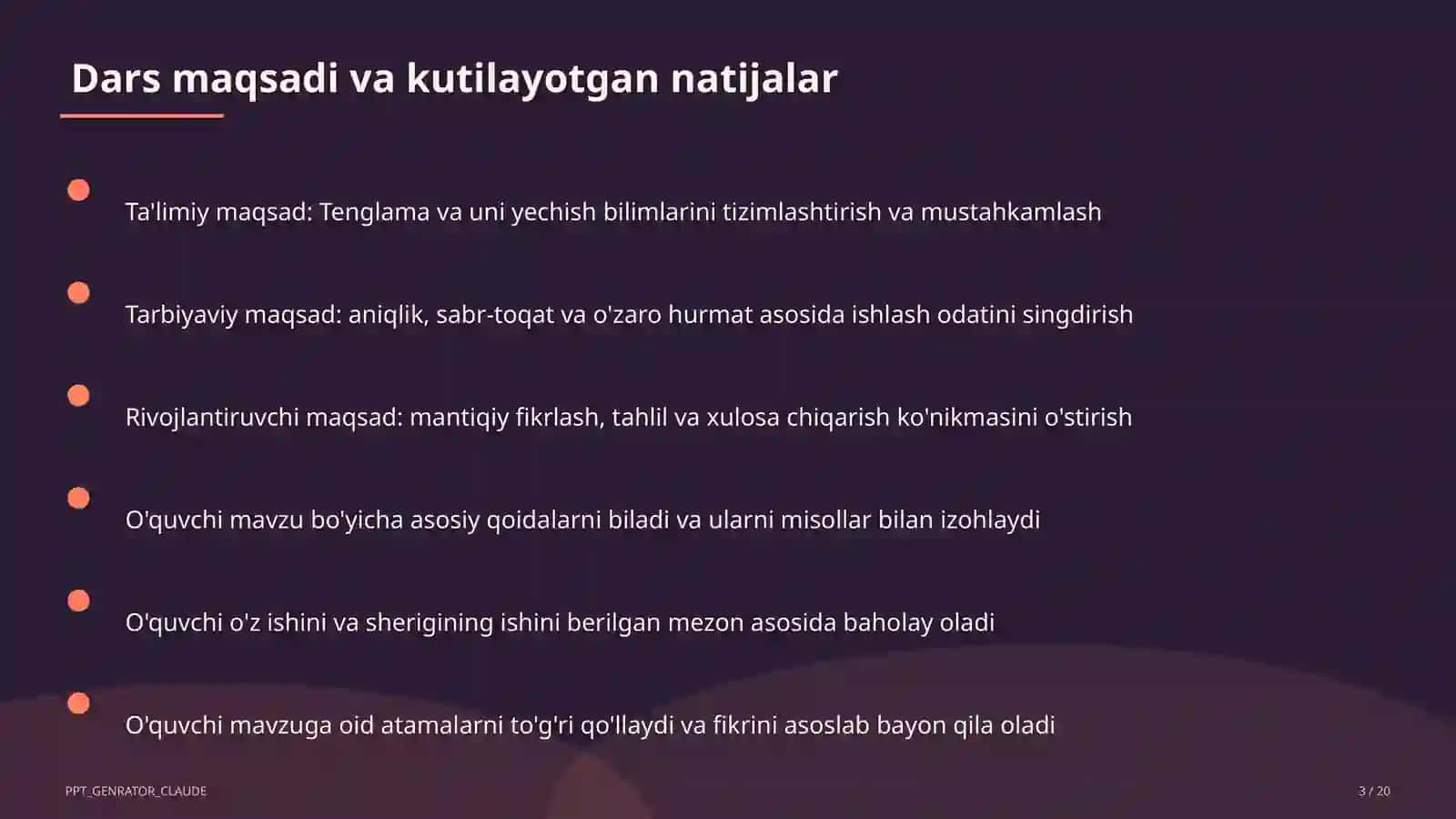 Tenglama va uni yechish (5-sinf) 3