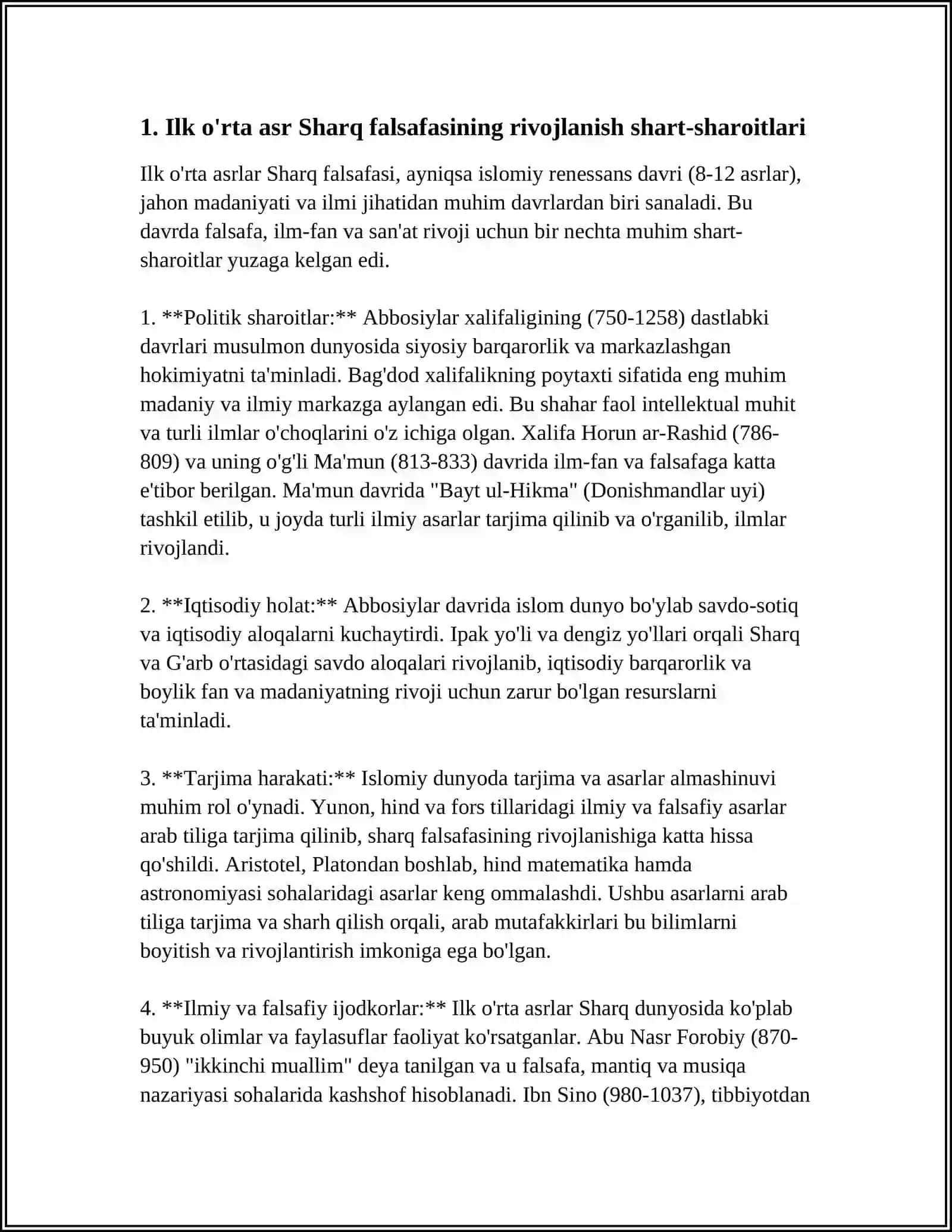 ILK OʼRTA ASR SHARQ FALSAFASI VA UYGʼONISH DAVRI 3