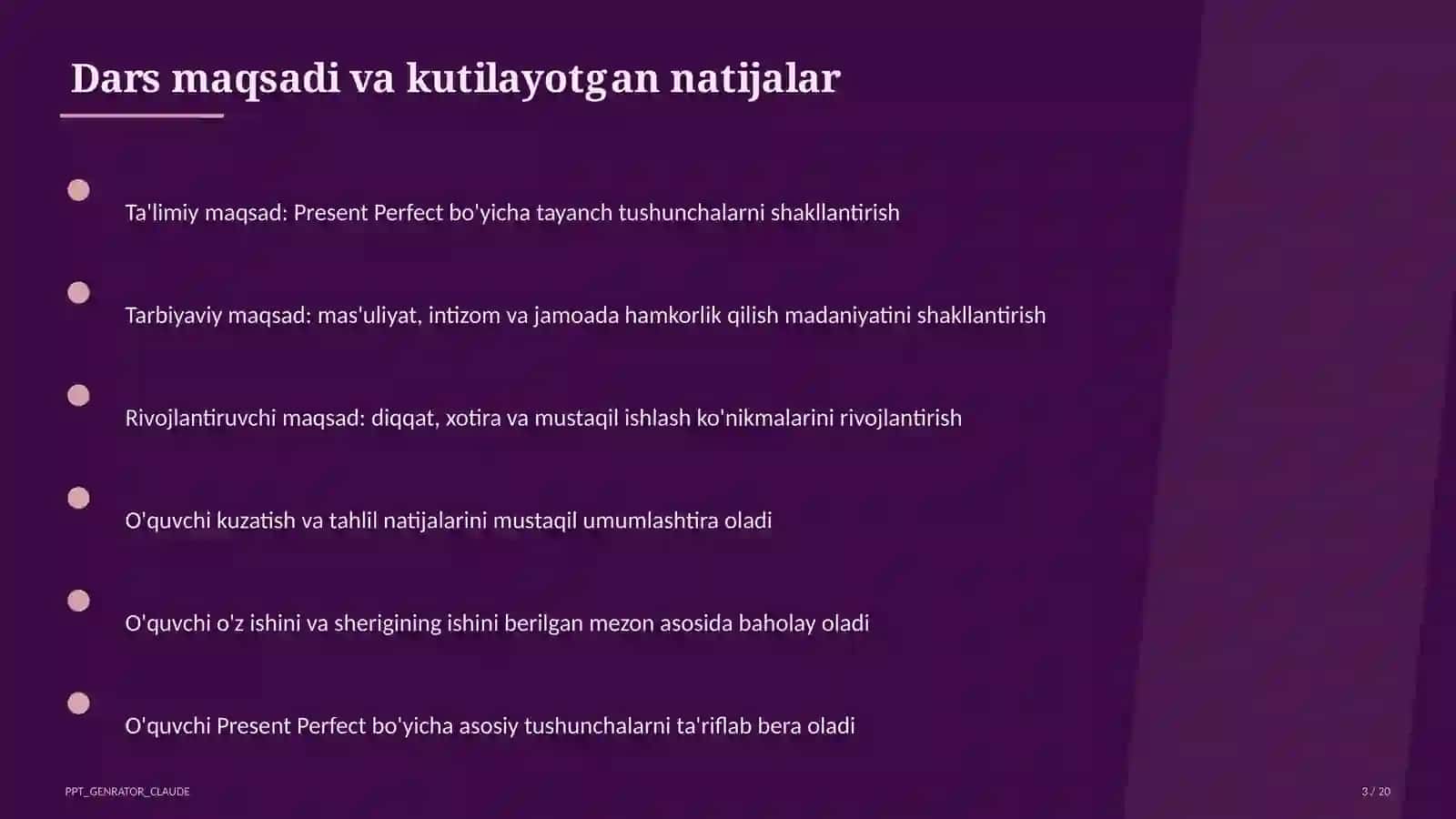 Present Perfect (8-sinf) 3