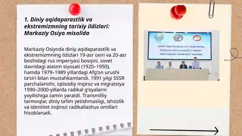 Diniy aqidaparastlik (fanatizm), ekstremizm paydo boʻlishining ijtimoiy-tarixiy zaminlari va rivojlanishi 3