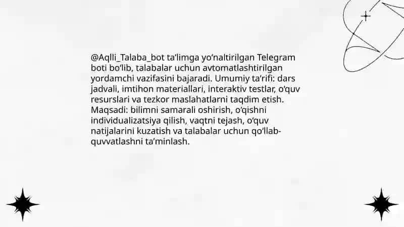 @Aqlli_Talaba_bot 3