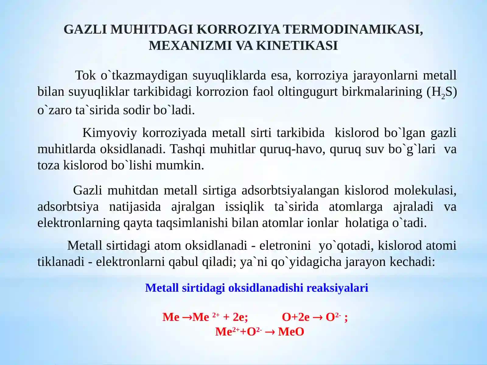 Metallarning gazli muhitdagi korroziyasi 3