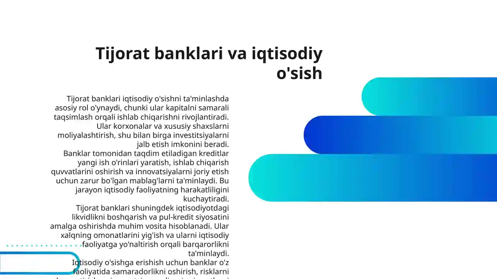 TIJORAT BANKLARINING IQTISODIYOTDAGI ROLI 3