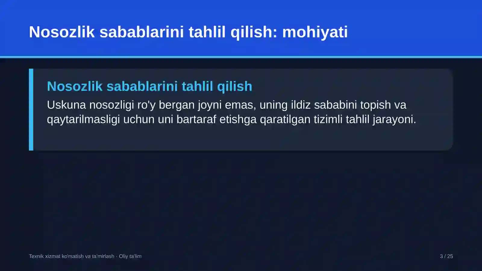 paxta to'qimachilik klasterlarida uskunalar nosozliklarining sabablarini tahlil qilish 6243 3