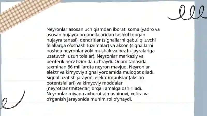 Xotiraning neyrofiziologik asoslari 3