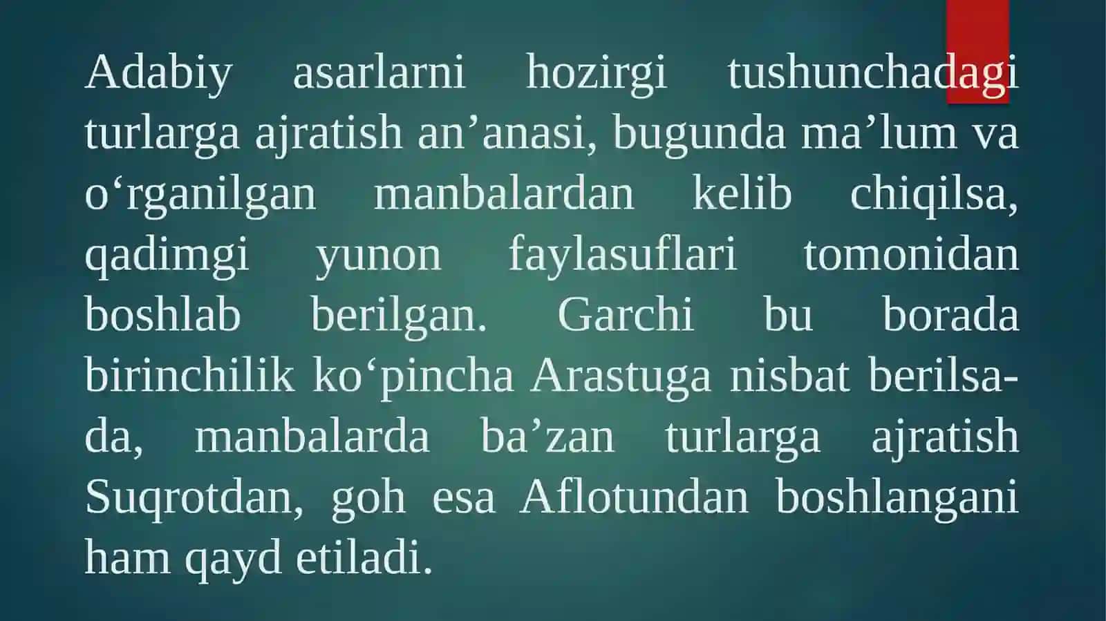 ADABIY TUR VA JANRLAR 3