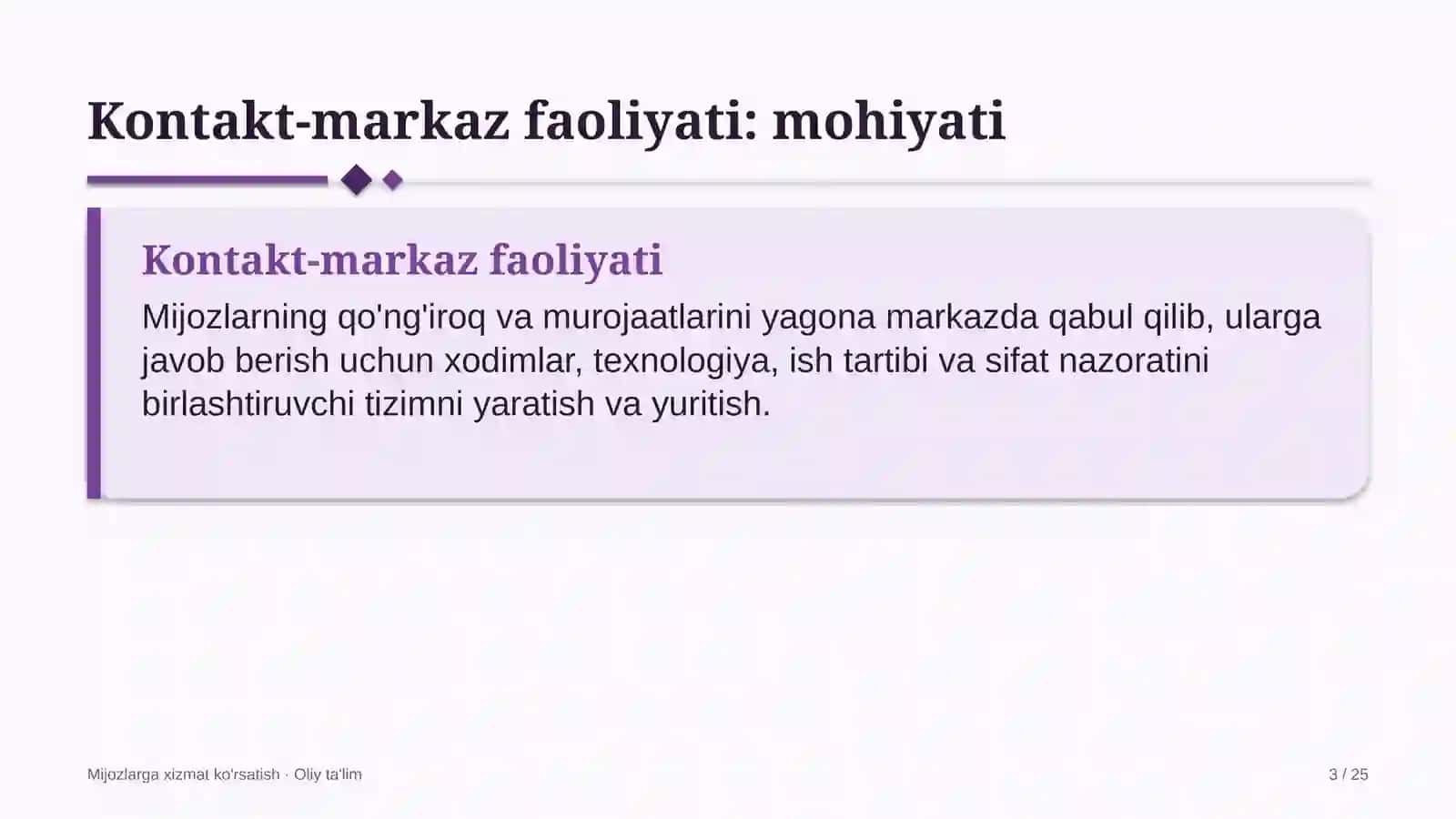 Maishiy texnika ishlab chiqarishda kontakt-markaz faoliyatini tashkil etish 3