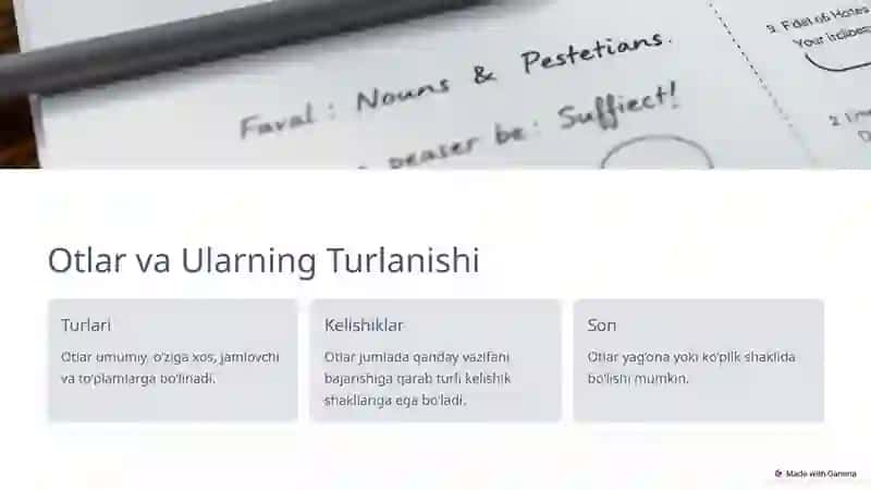 Ish Qog‘ozlarining Grammatik Tarkibi 3