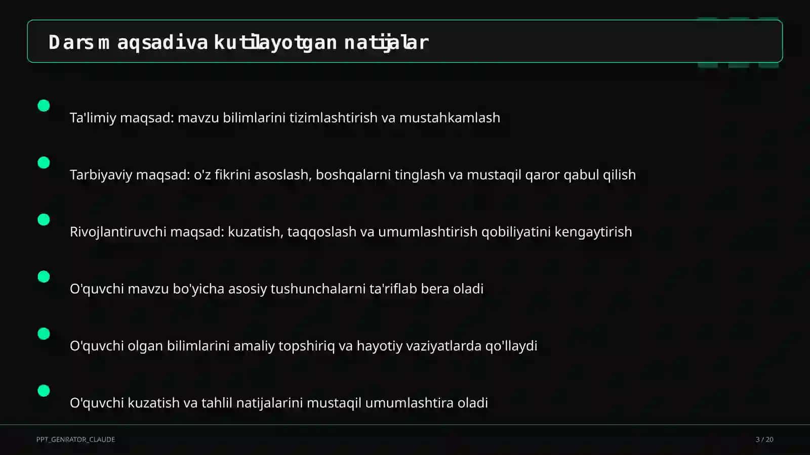 Moddalar massasining saqlanish qonuni (7-sinf) 3