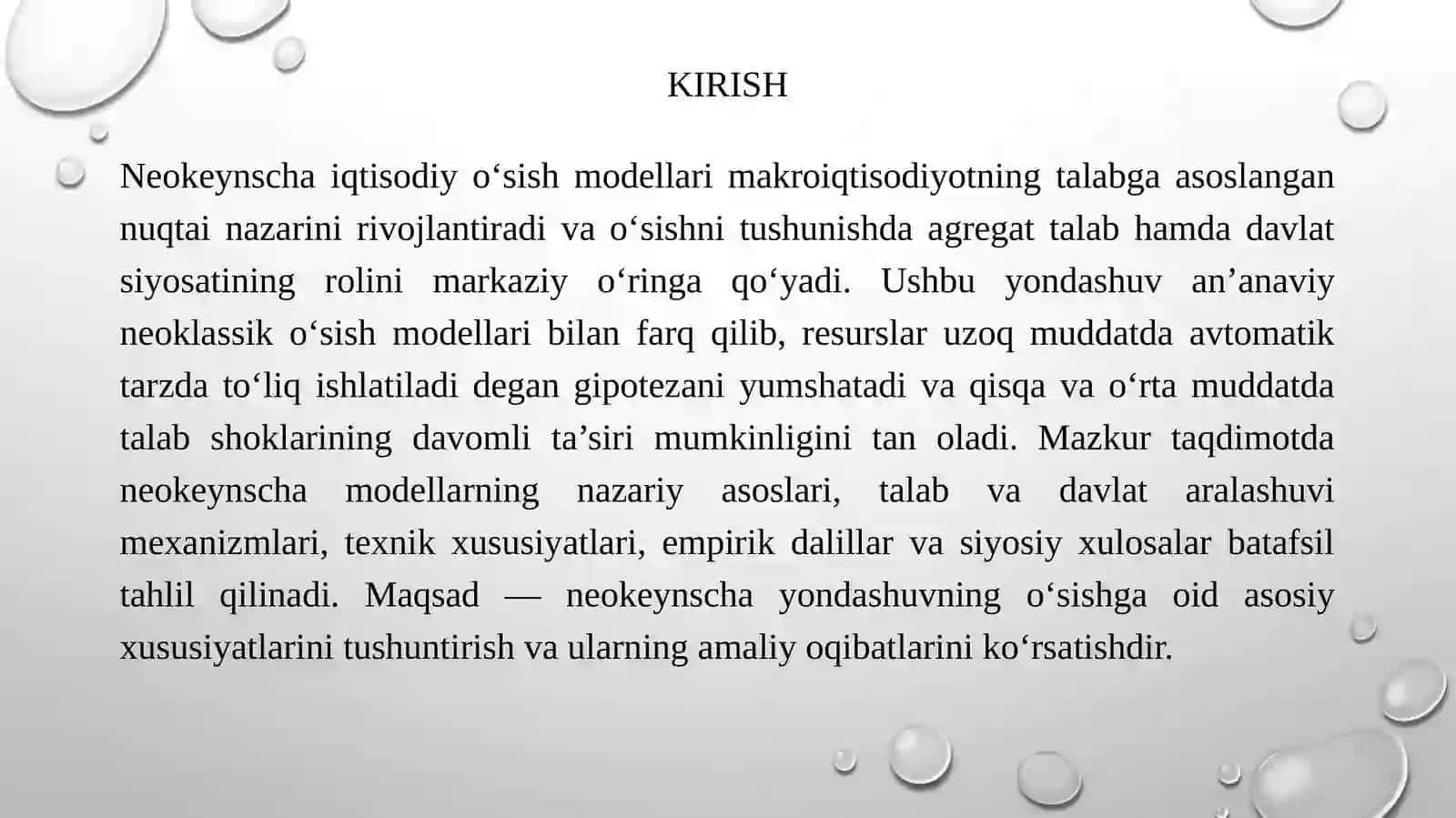 Neokeynscha iqtisodiyo o‘sish modellari 3