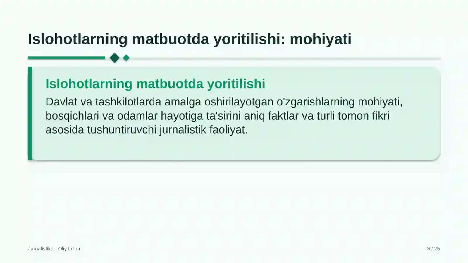 Davlat moliyaviy nazorati organlarida islohotlarning matbuotda yoritilishi 3