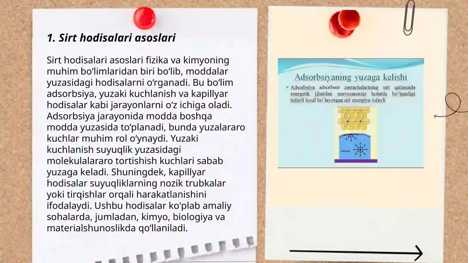 Sirt hodisalari va adsorbsiya. Xromatografiya 3