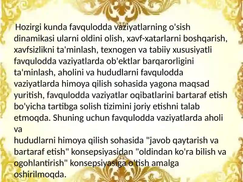 Favqulotdavaziyatda ahvolining xatti xarakati 3