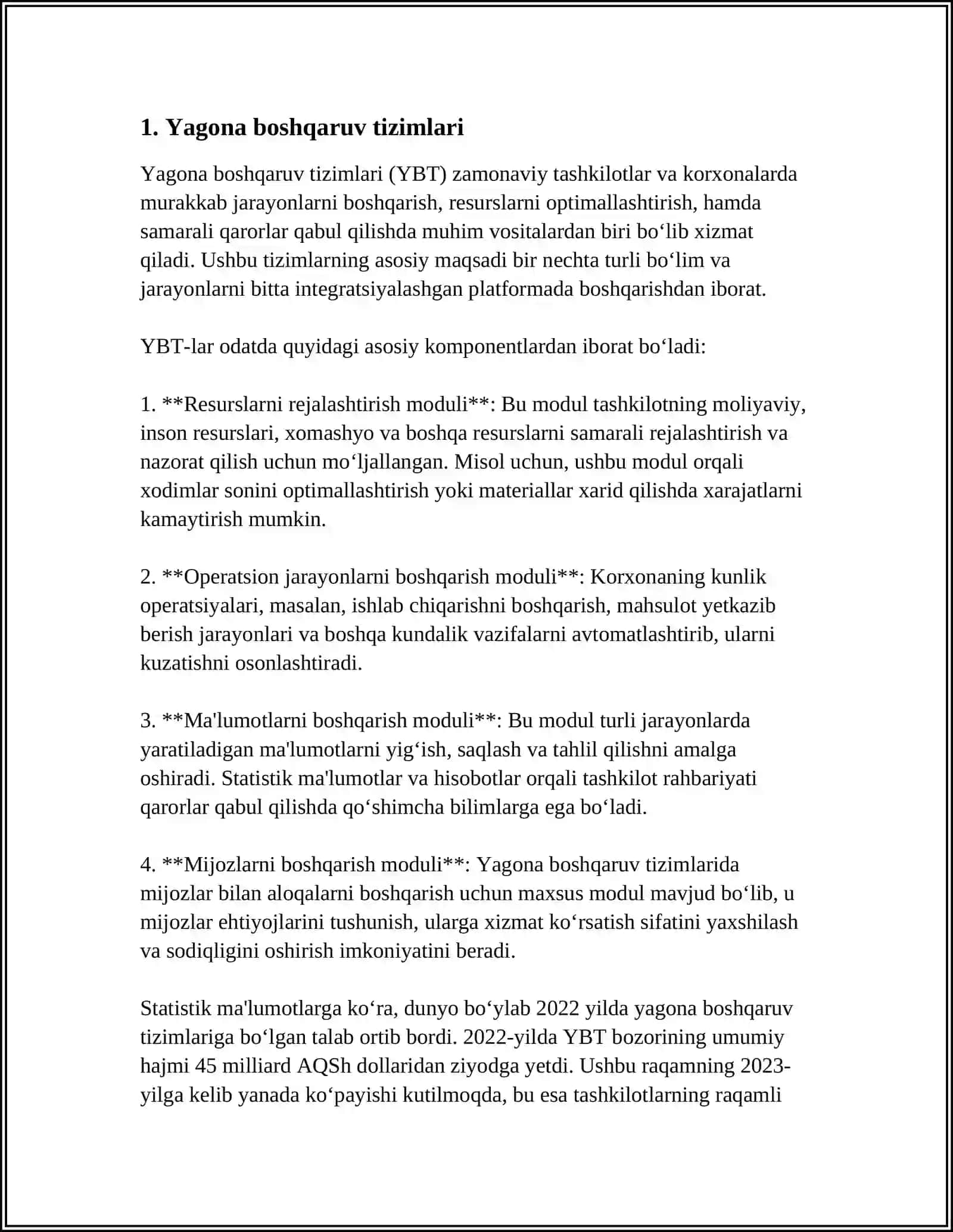 MENEJMENTDA TŌĞRIDAN TŌĞRI VA YESKARI ALOQA 3