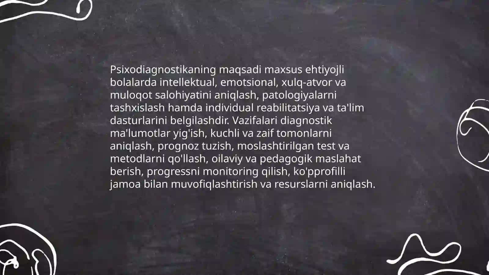 Maxsus ehtiyojli bolalarni psixodiagnostika qilishning o'ziga xos funksiyalari 3