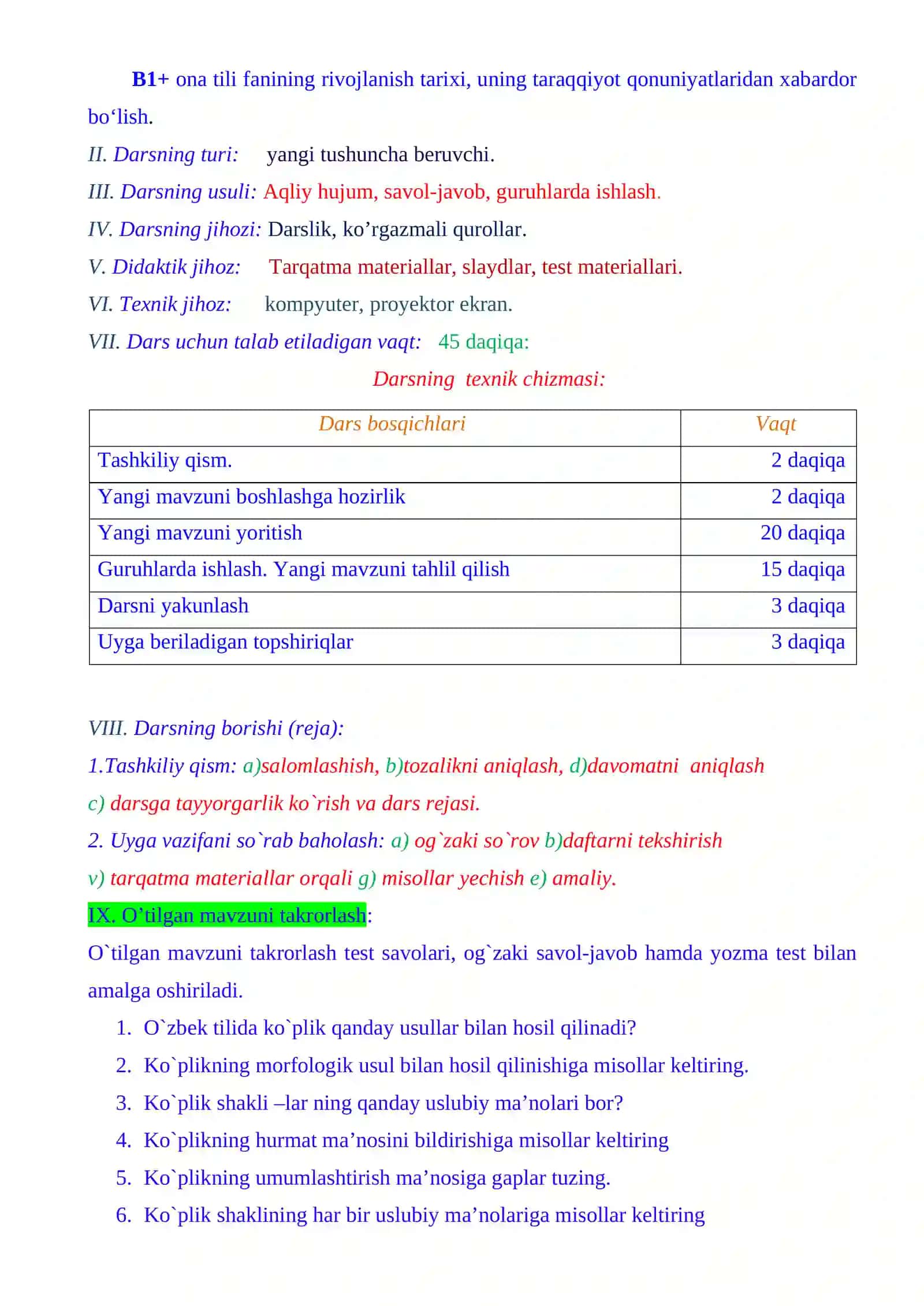 Kelishik qo`shimchalarining uslubiyati 3