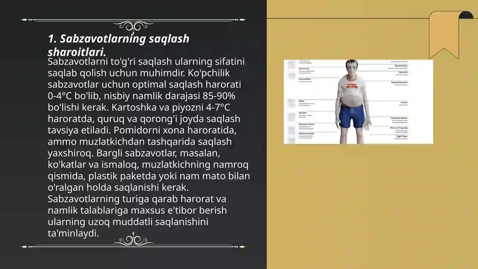 Sabzavotlarni omborxonada saqlash davridagi kasalliklari va ularga qarshi kurash choralari 3