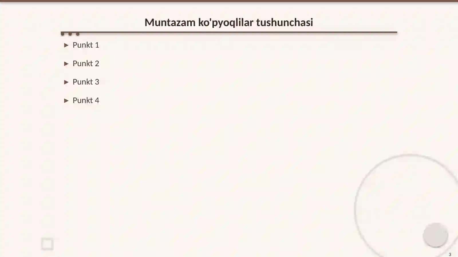 Muntazam ko'pyoqlilar 3