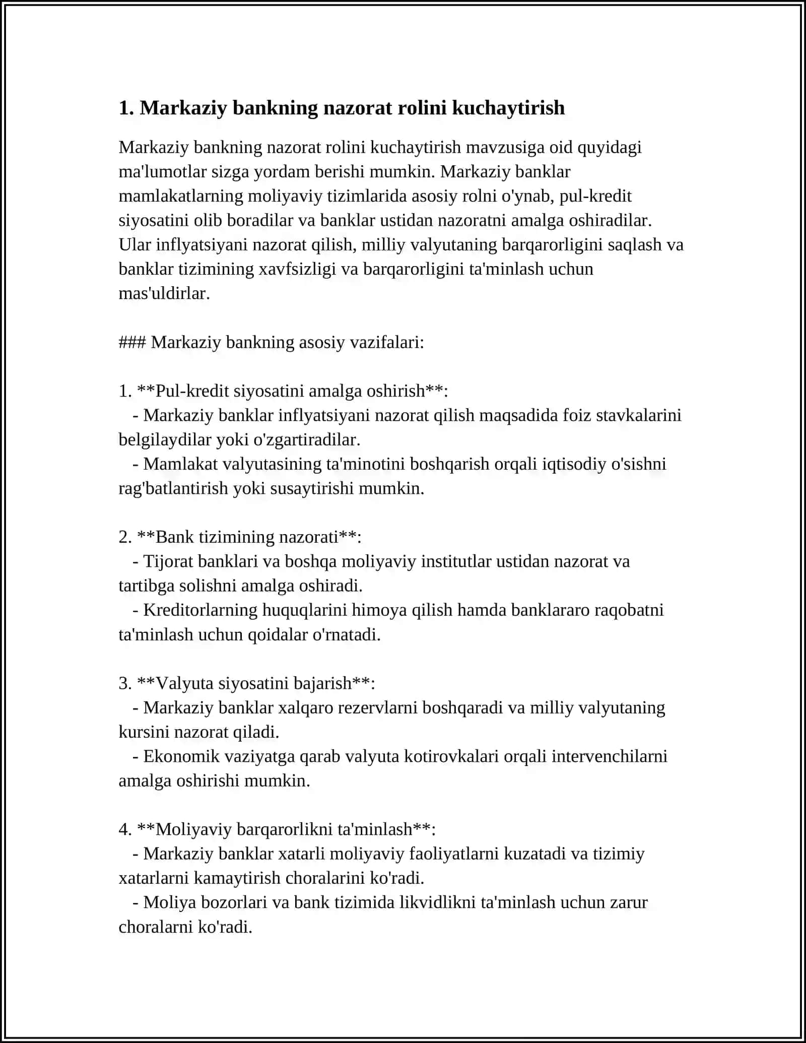 Markaziy Bankning Nazorat Rolini Kuchaytirish 3