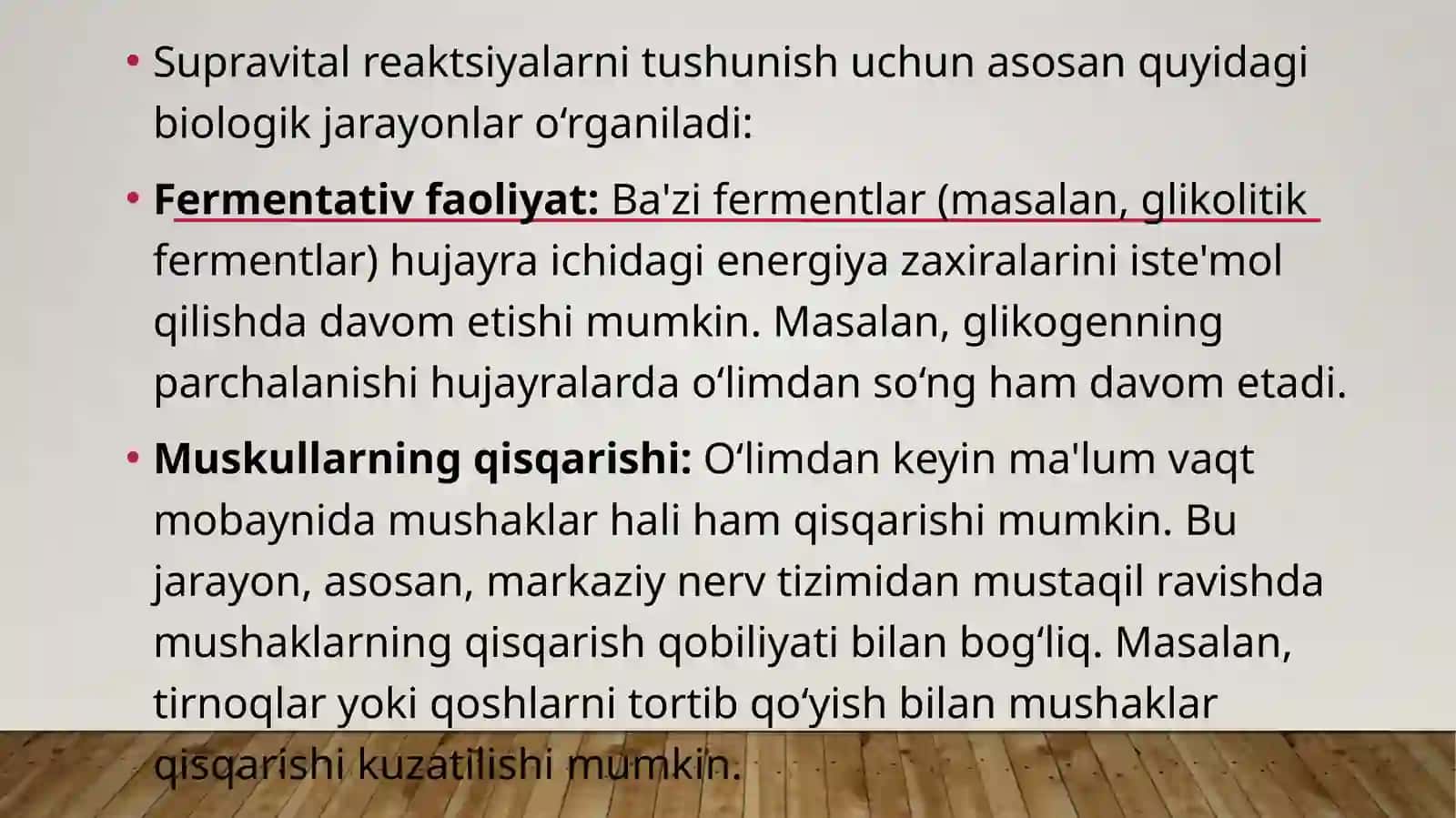 Supravital reaksiyalar 3