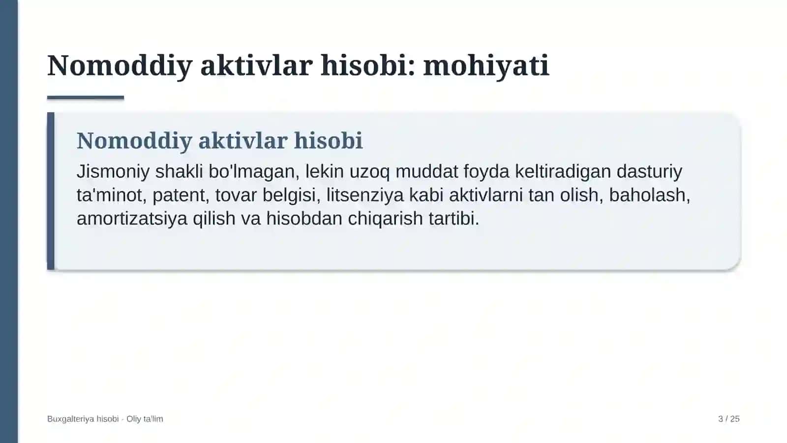 Aksiyadorlik jamiyatlarida nomoddiy aktivlar hisobi 3