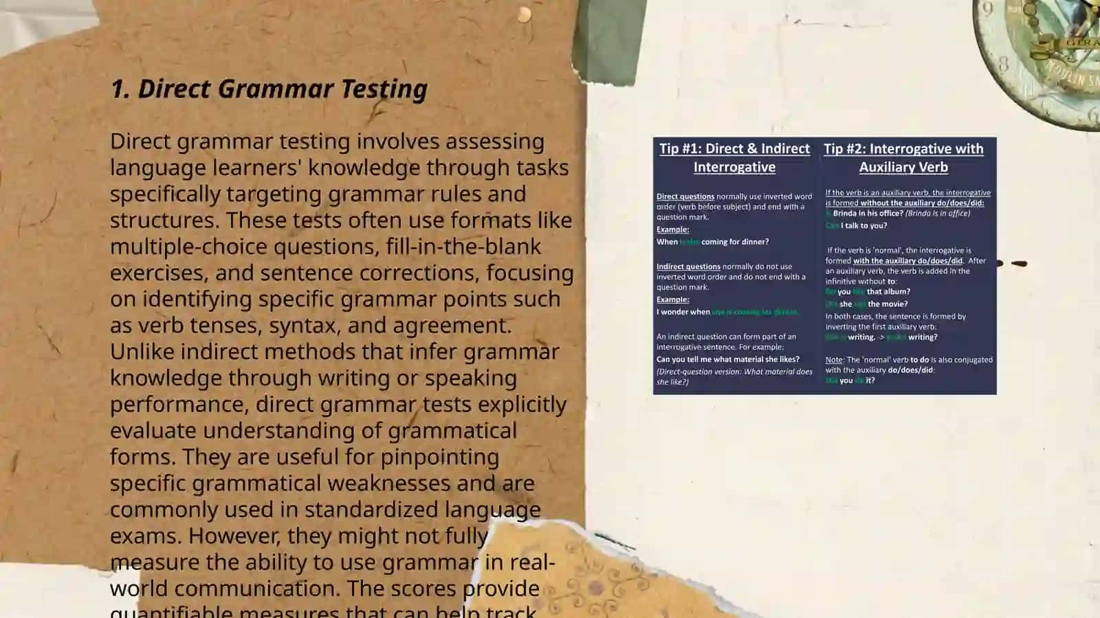 Direct Grammar Testing 3