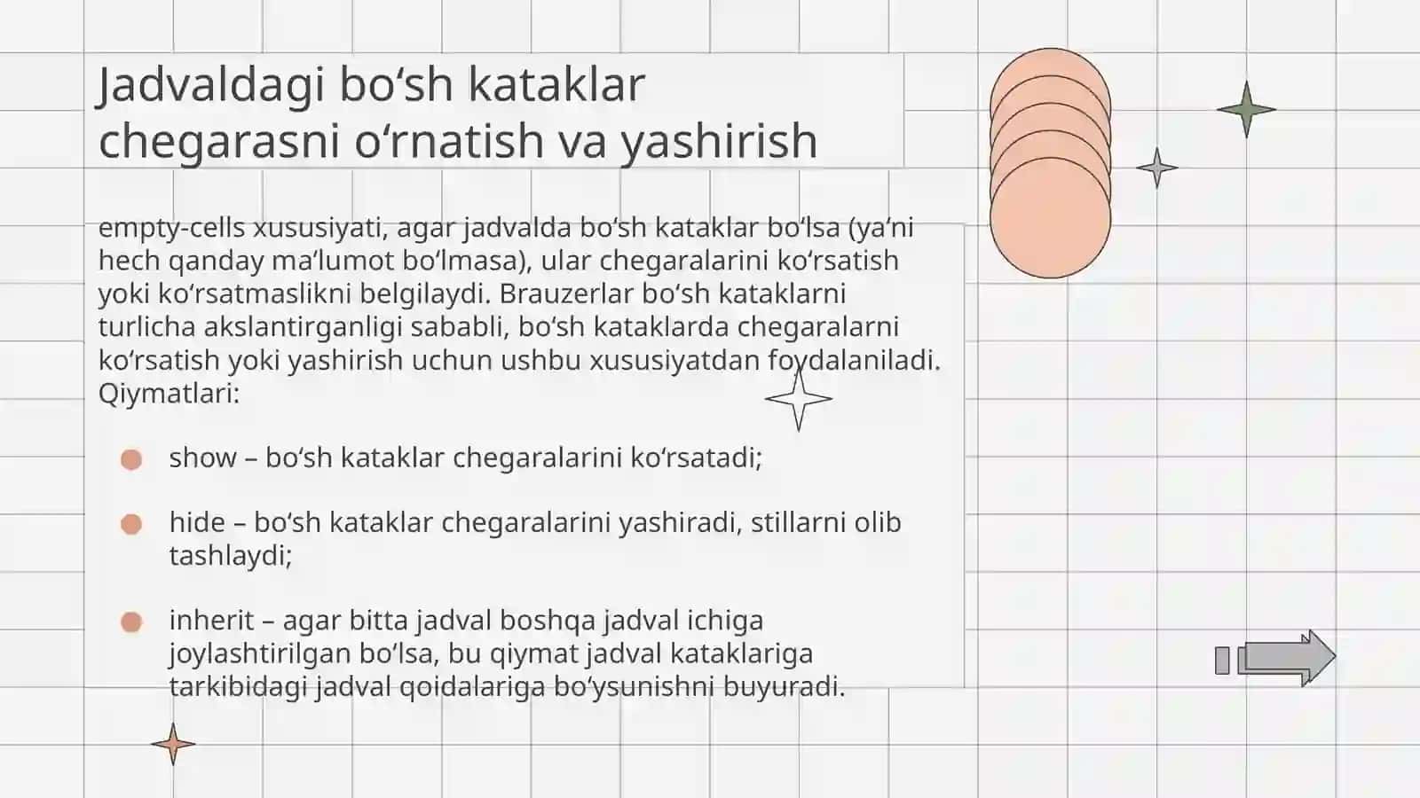 JADVALLAR BILAN ISHLASH 3