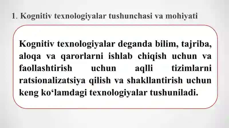 Kognitiv texnologiyalar 3