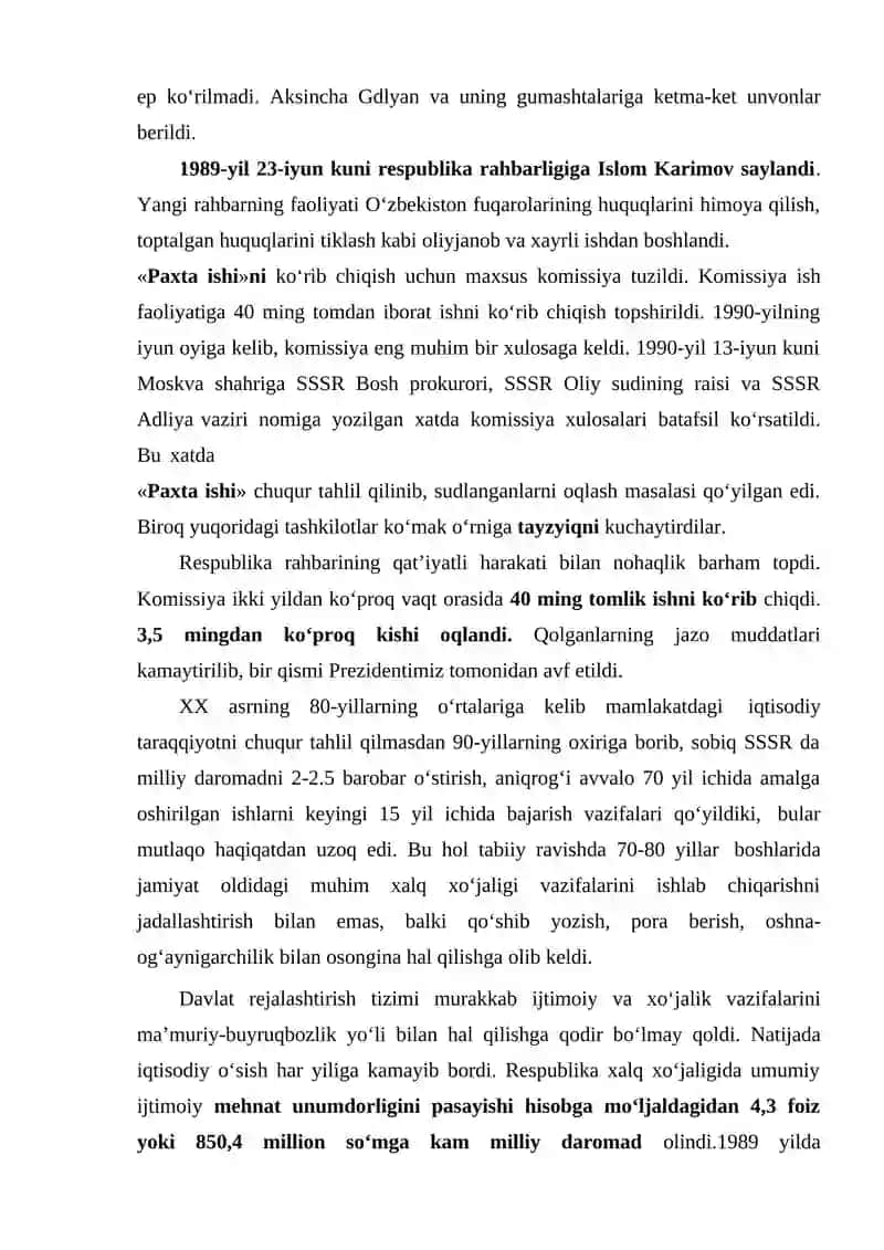 Mustaqil taraqqiyotning dastlabki bosqichdagi muammolar 3