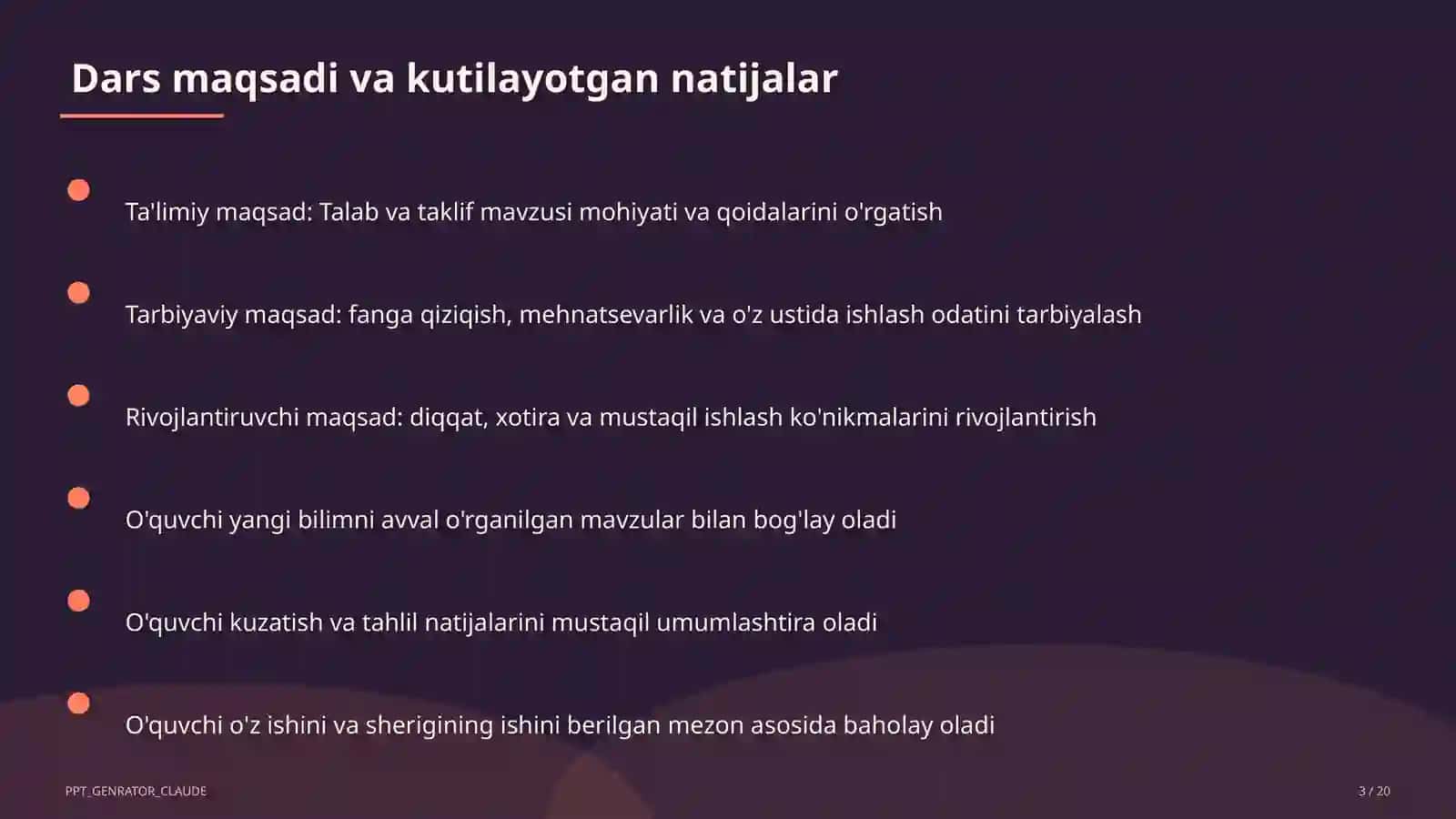 Talab va taklif (9-sinf) 3