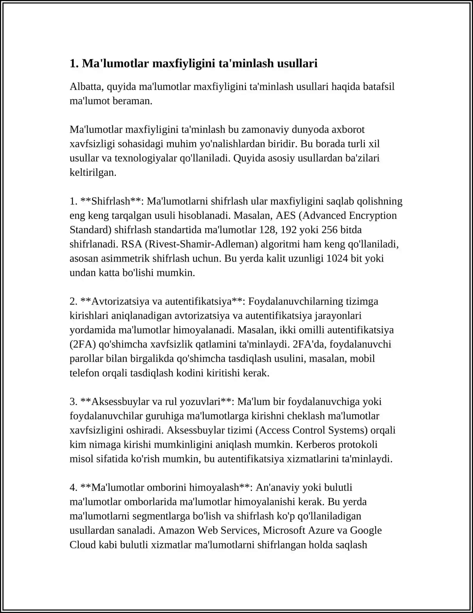 MA'LUMOTLAR MAXFIYLIGI 3