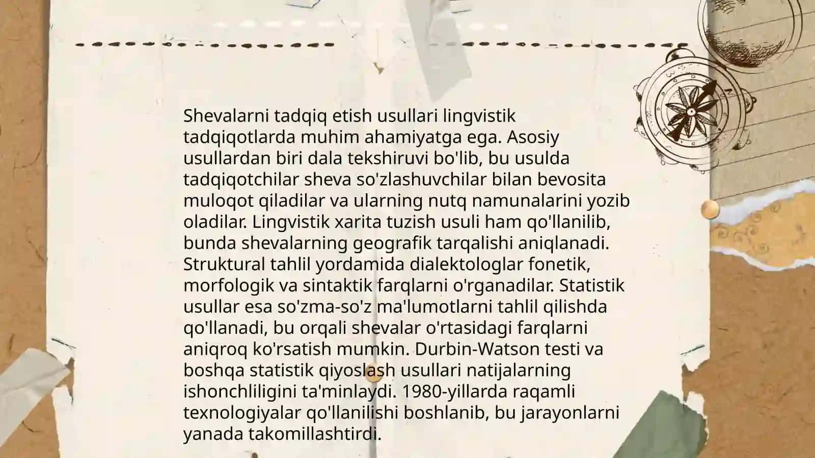 Shevalarni tadqiq etishning tavsifi 3
