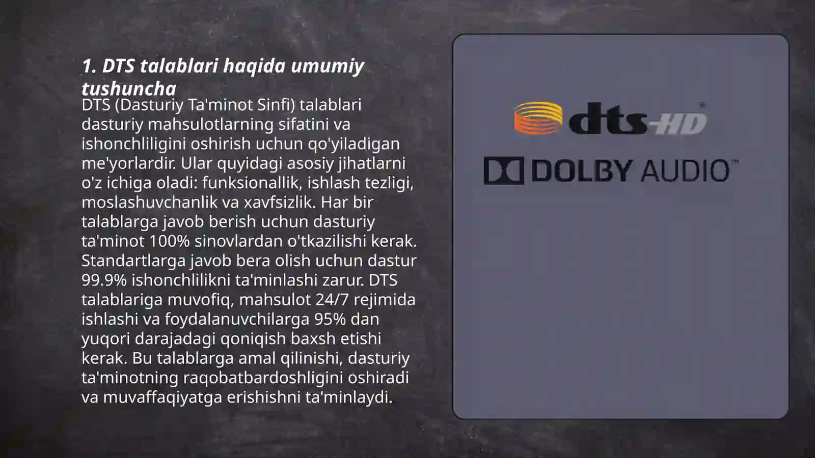 DTS talablari 3