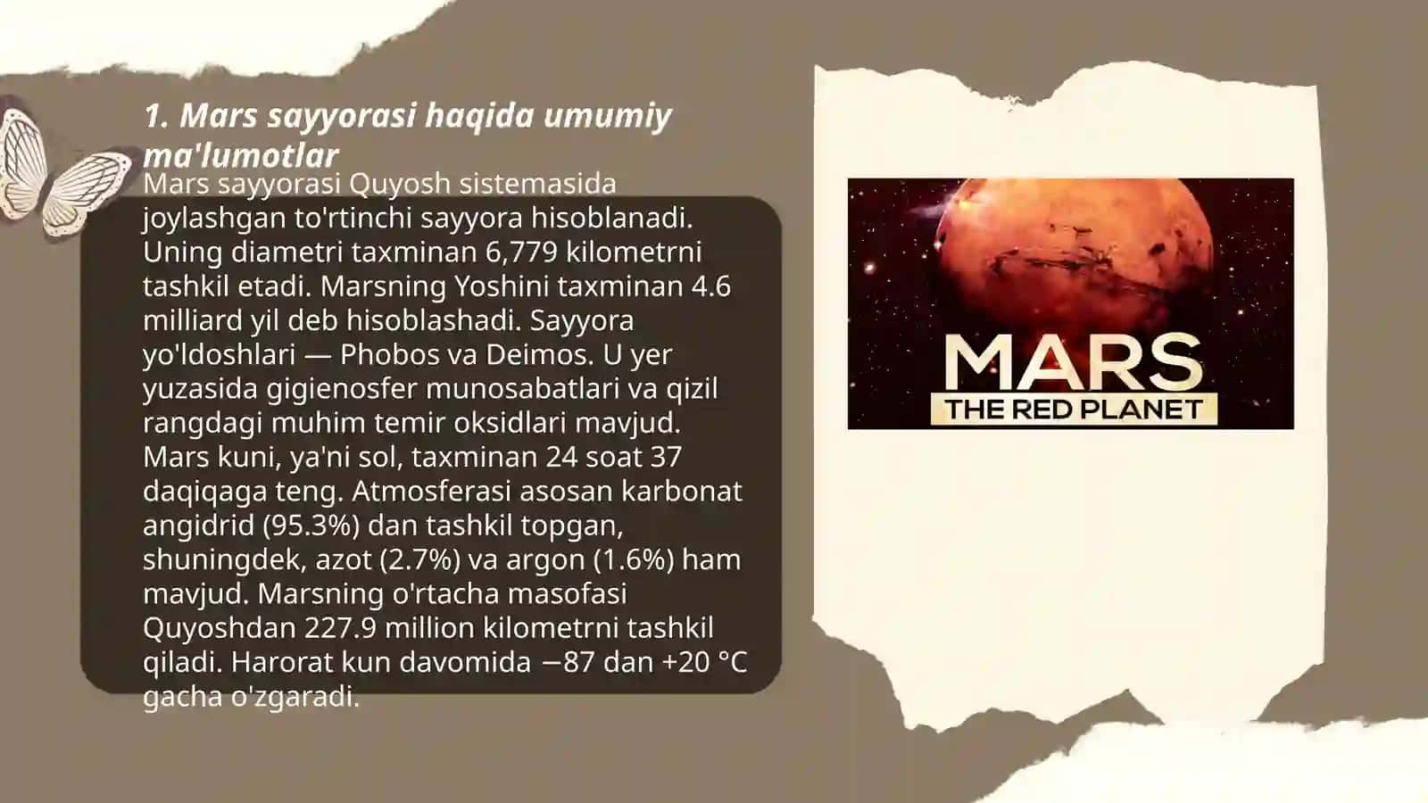 Mars Sayyorasi Tadqiqotlari 3