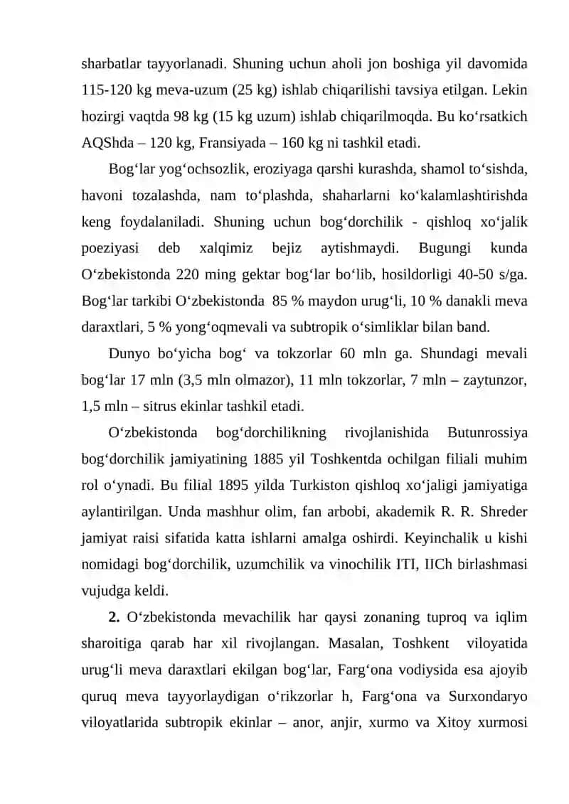 Meva ekinlari klassifikatsiyasi 3