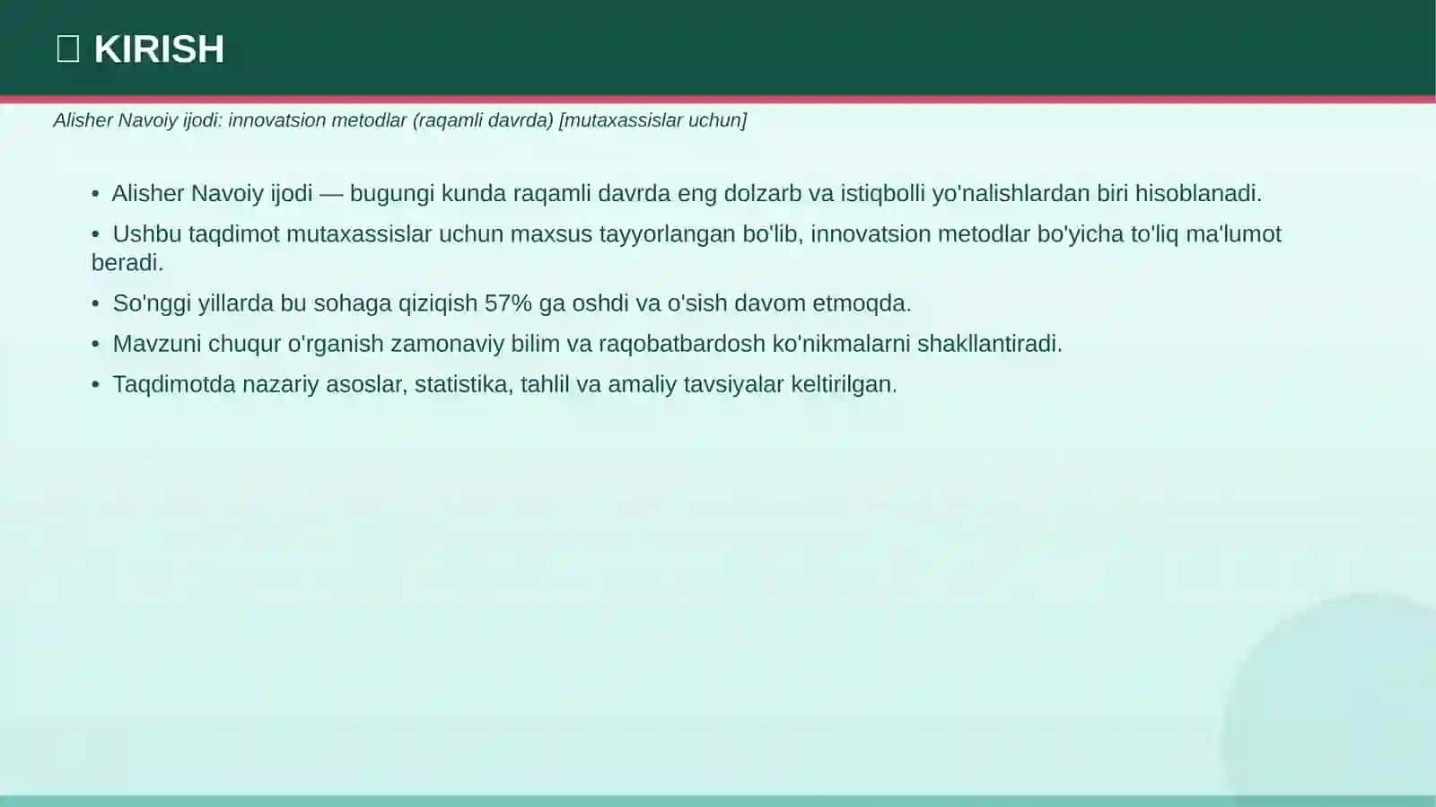 Alisher Navoiy Ijodi: Innovatsion Metodlar 3