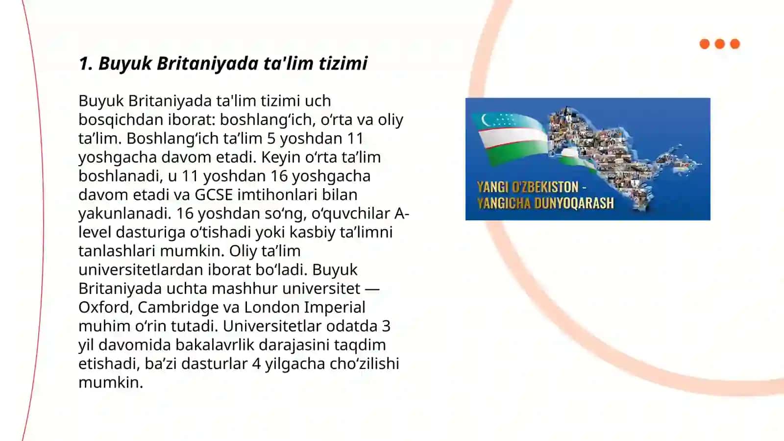 Buyuk Britaniyada ta'lim tizimi 3