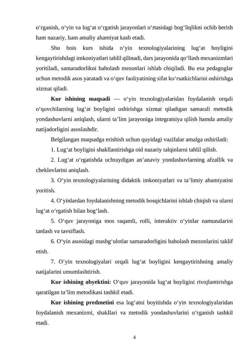 O'yin texnologiyalari yordamida lug'at boyligini oshirish 3