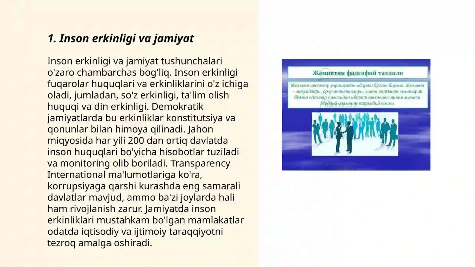 Jamiyat va inson falsafasi 3