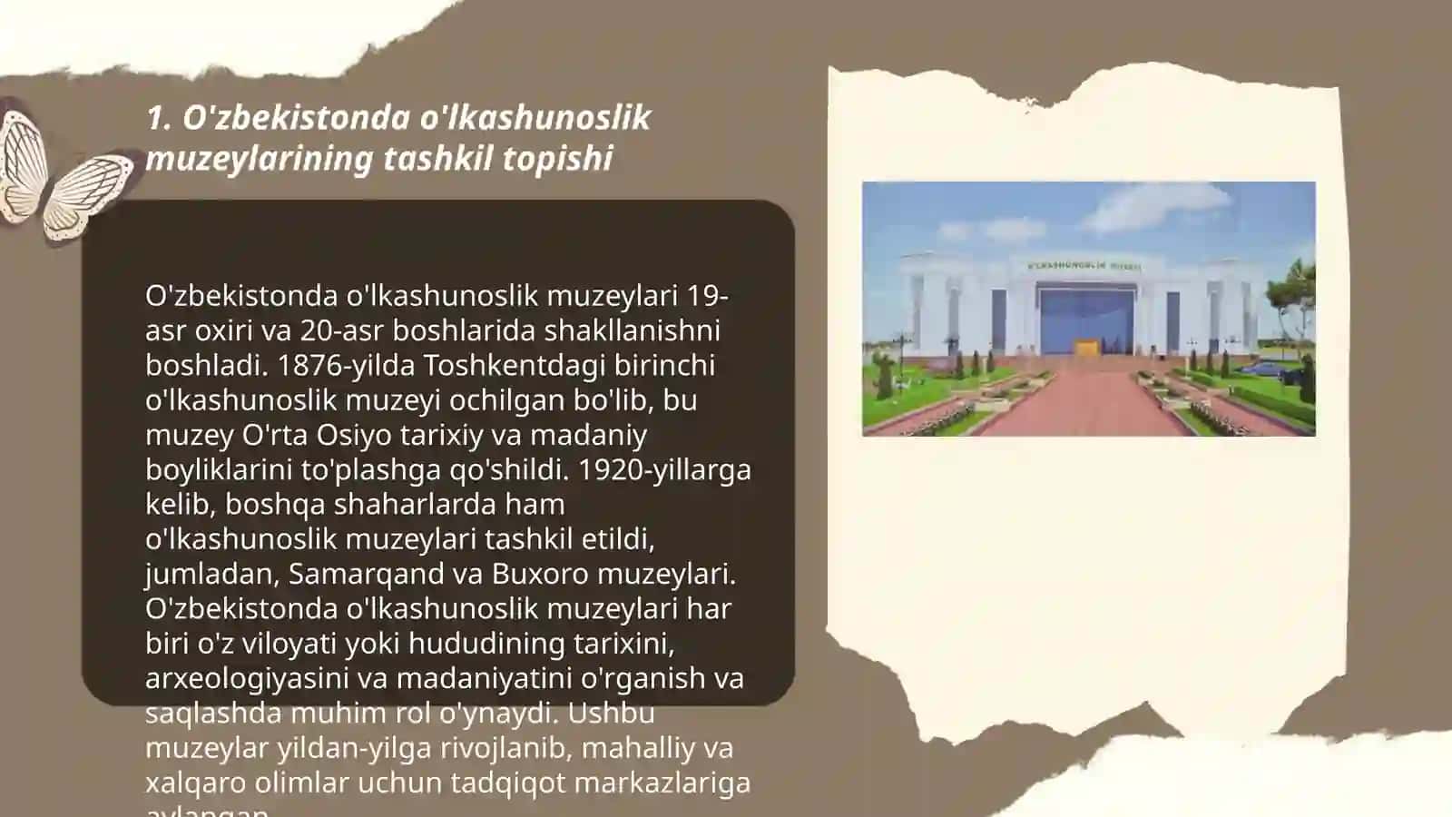 O‘zbekistonda o'lkashunoslik muzey ishi tarixi 3
