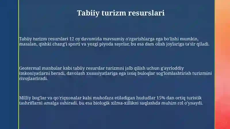 Tabiiy turizm resurslari 3
