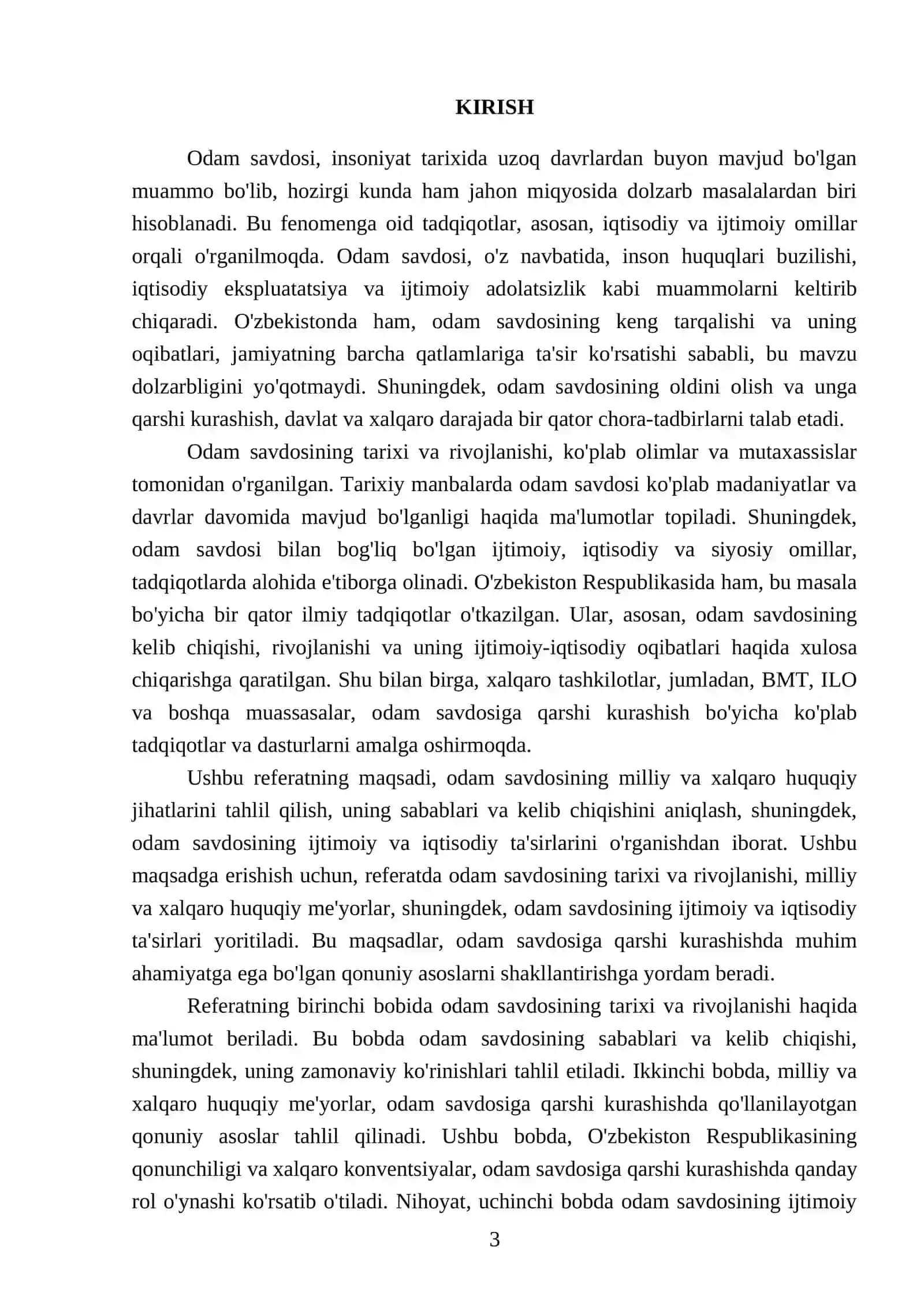 Odamlar savdosi milliy va xalqaro huquqiy jihatlari 3