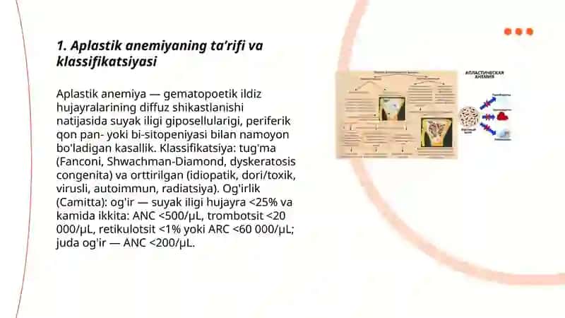 Aplastik anemiya.Etiologiya patogenezi klinik kartinasi diagnostika dawalaw 3