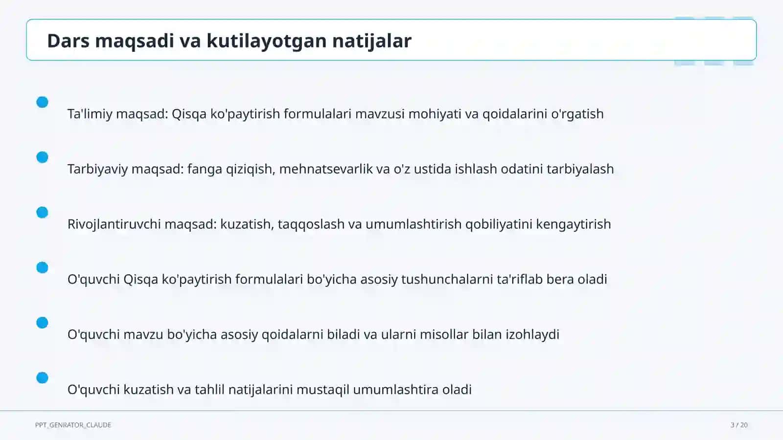 Qisqa ko'paytirish formulalari (7-sinf) 3