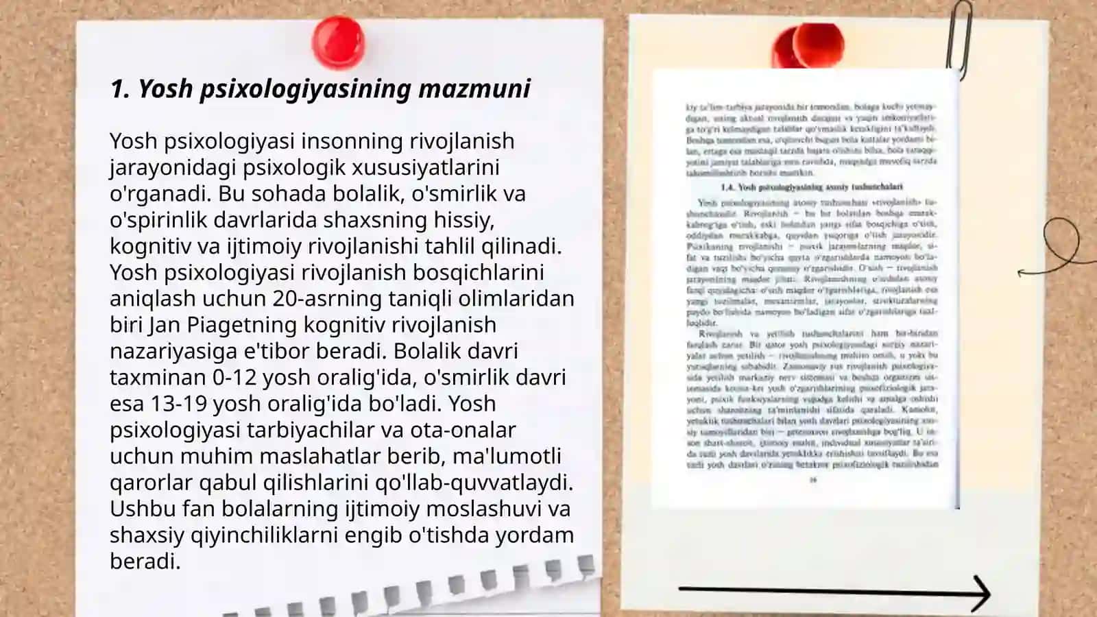 Yosh psixologiyasining rivojlanish bosqichlari 3