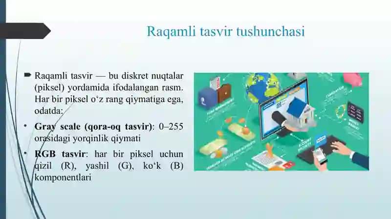 RAQAMLI TASVIRLARNI TRANSFORMATSIYALASH 3