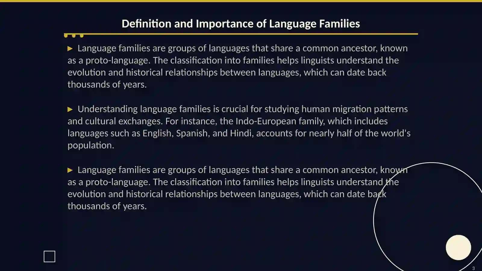 Language families 3