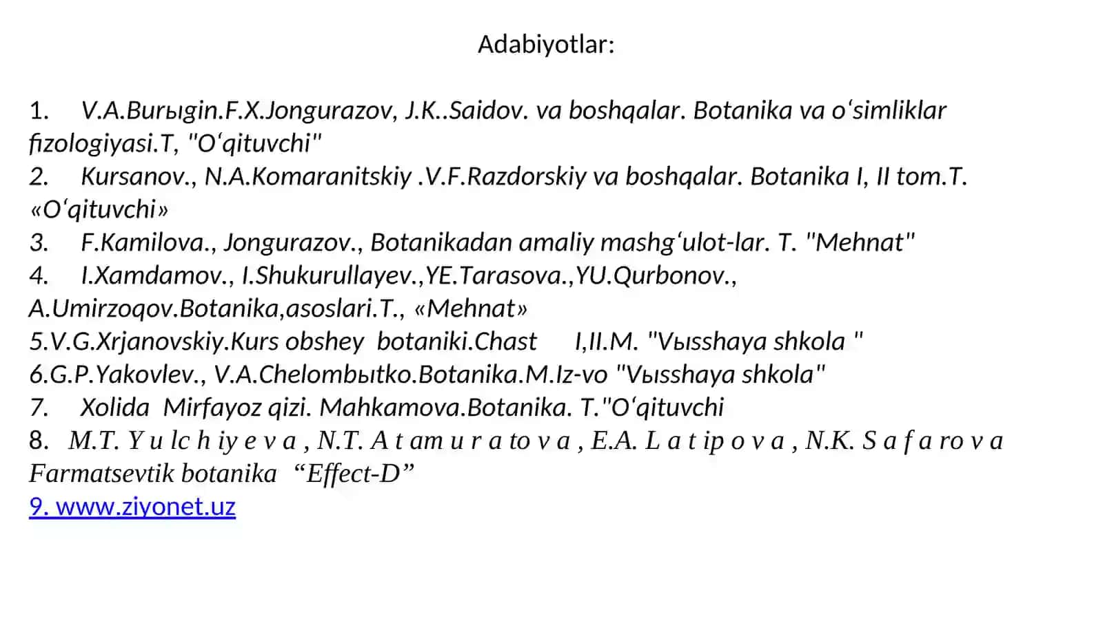 Poya morfologiyasi. O‘t o‘simliklar poyasining anatomik tuzilishi 3