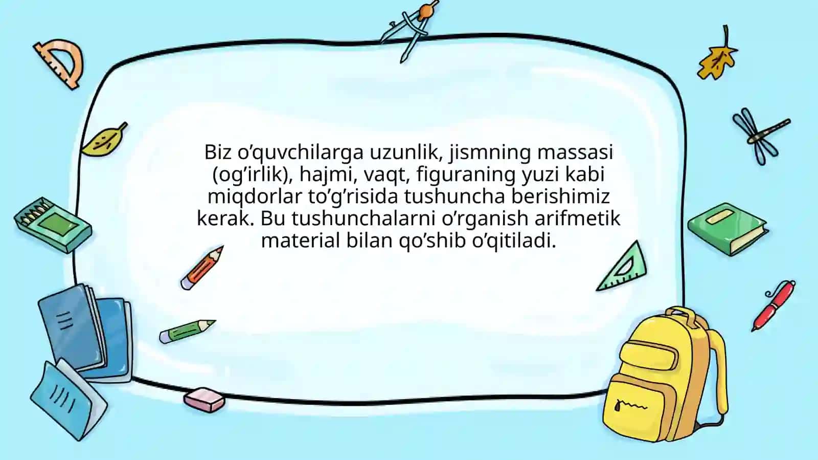 Miqdorlarni o’qitishda amaliy ishlarni tashkil etish 3